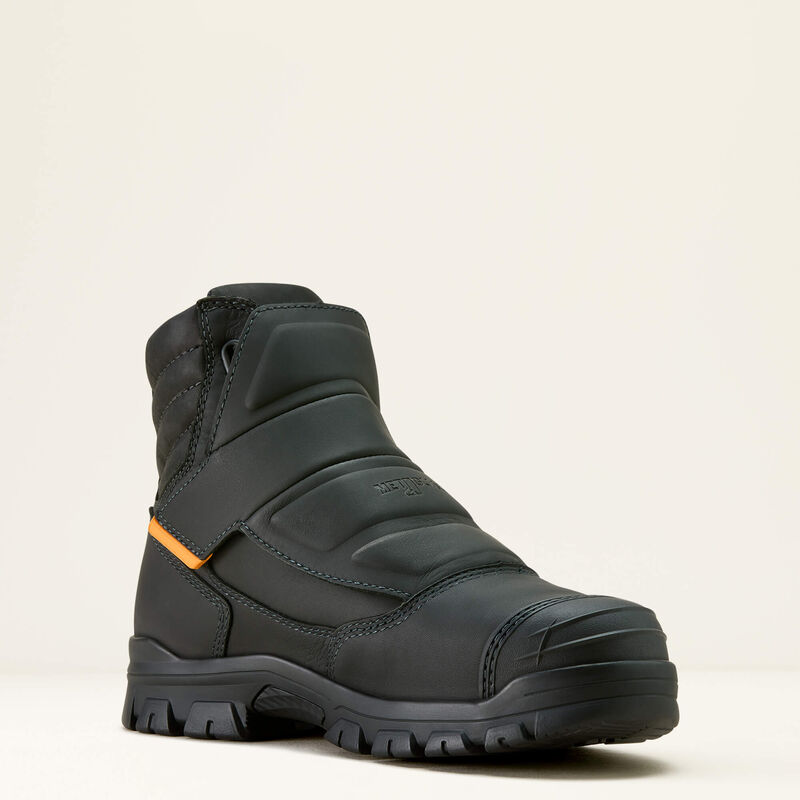 ARIAT Men's Treadfast Temper 6" CSA Waterproof Metguard Composite Toe Work Boot, Black