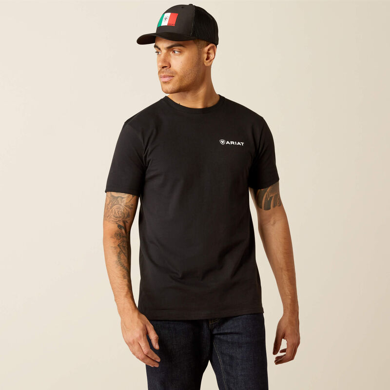 CAMISETA DE HOMBRE ARIAT VIVA MEXICO WOOD SS 10053997 