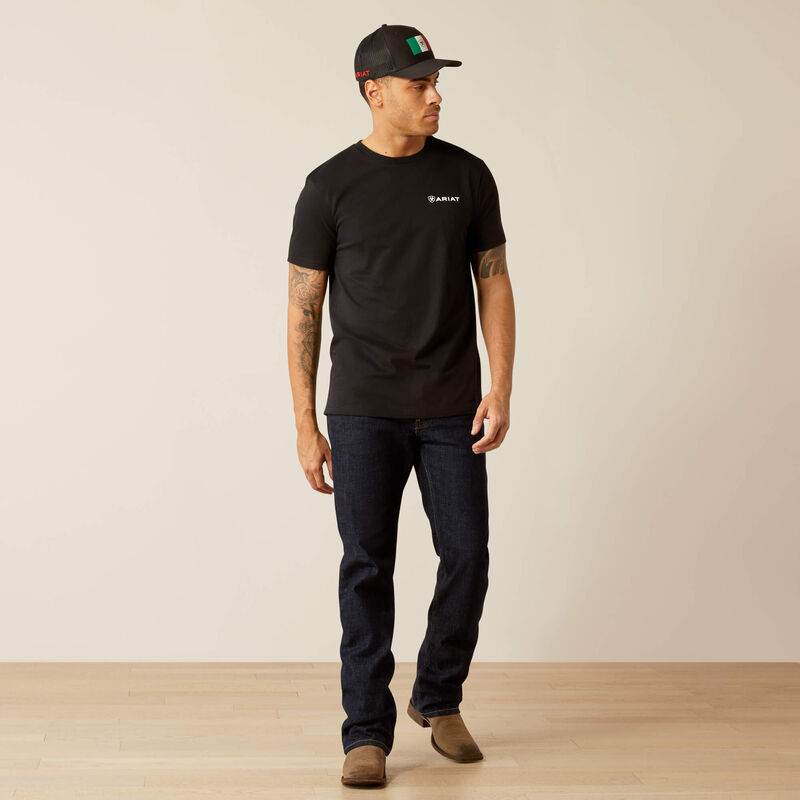 CAMISETA DE HOMBRE ARIAT VIVA MEXICO WOOD SS 10053997 