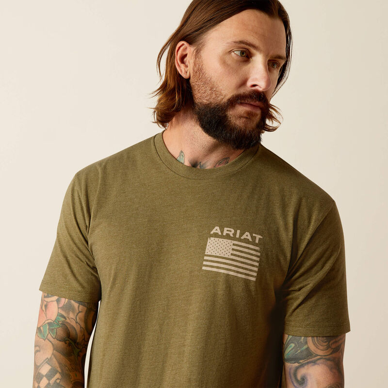 Camiseta de manga corta ARIAT Freedom para hombre 10054176