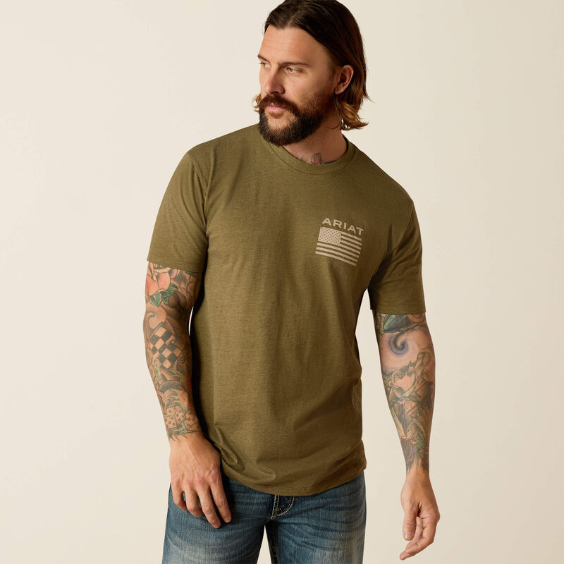 Camiseta de manga corta ARIAT Freedom para hombre 10054176