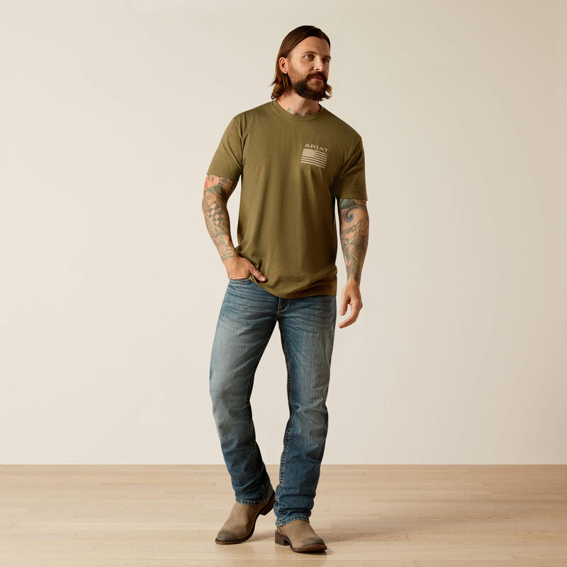 Camiseta de manga corta ARIAT Freedom para hombre 10054176