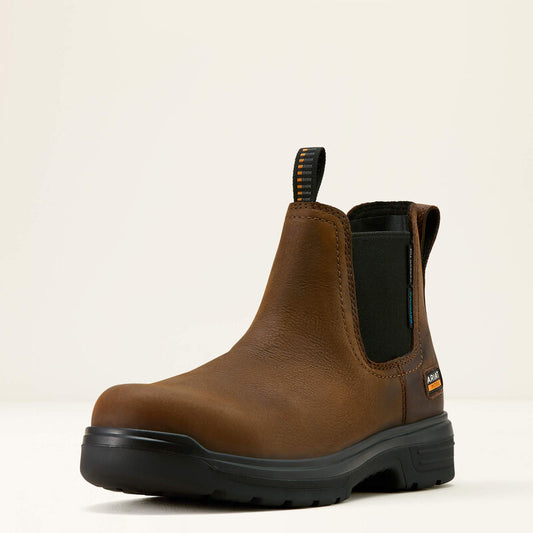 ARIAT Men's Turbo Chelsea CSA Carbon Toe Work Boot, Brown