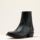 Men's Zipper Almond Toe Ankle Western Boot