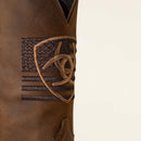 ARIAT Men's Sport Freedom Wide Square Toe Cowboy Boot. Brown