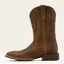 ARIAT Men's Sport Freedom Wide Square Toe Cowboy Boot. Brown