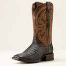 ARIAT Men's Classic Callen  Caiman Belly Wide Square Toe Western Boot, Chocolate