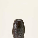 ARIAT Men's Classic Cash Ostrich Wide Square Toe Western Boot, Brown