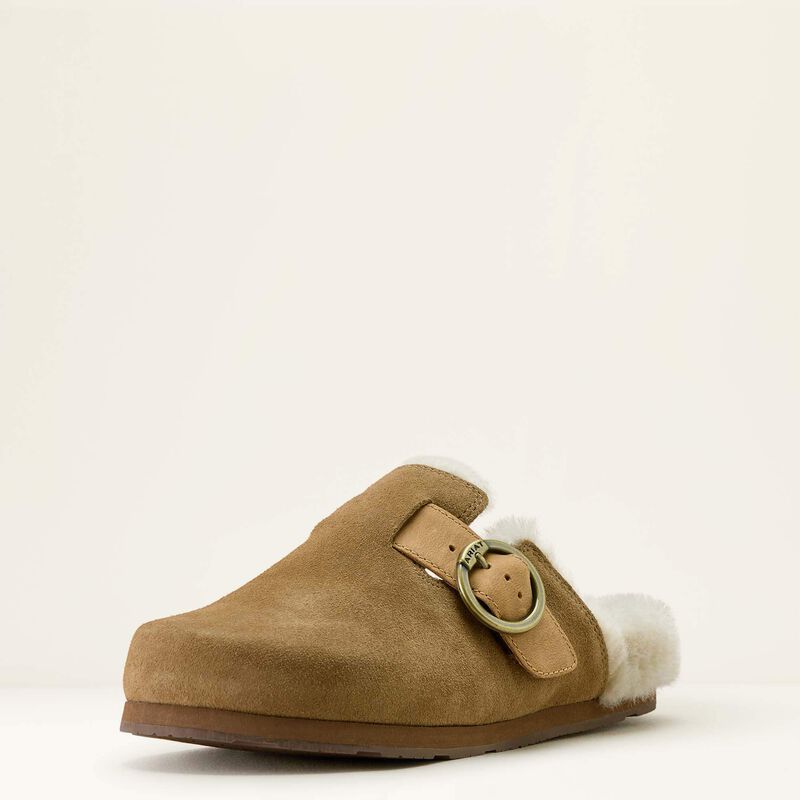 ARIAT Women's Country Mule Sherpa Slippers, Brown