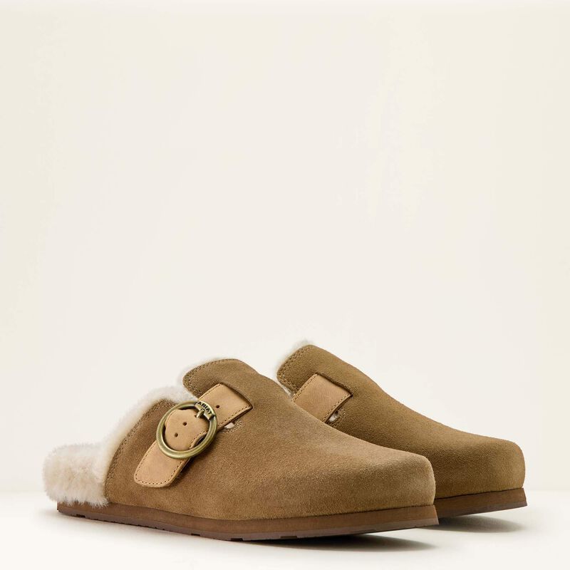 ARIAT Women's Country Mule Sherpa Slippers, Brown