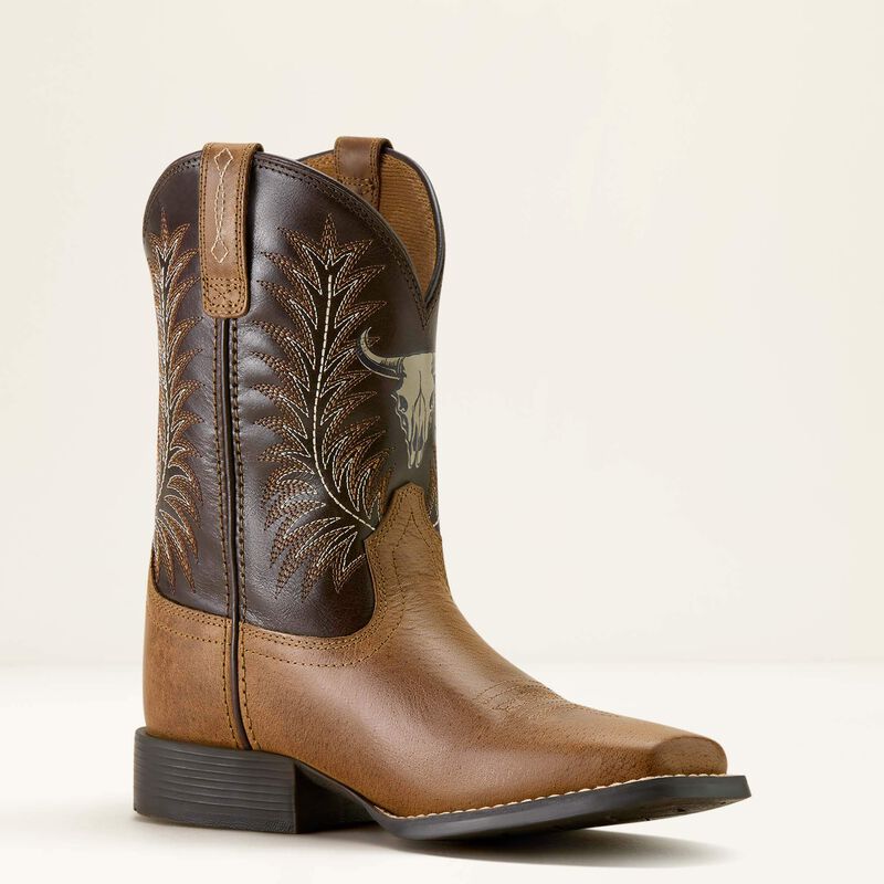 ARIAT Kid's Stampede Wide Square Toe Western Boot