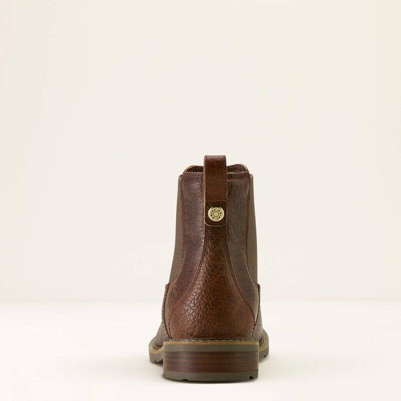 ARIAT Men's Wexford Bison Chelsea Boot, Brown
