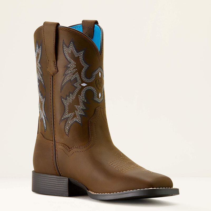 ARIAT Kid's Tombstone Wide Square Toe Western Boot