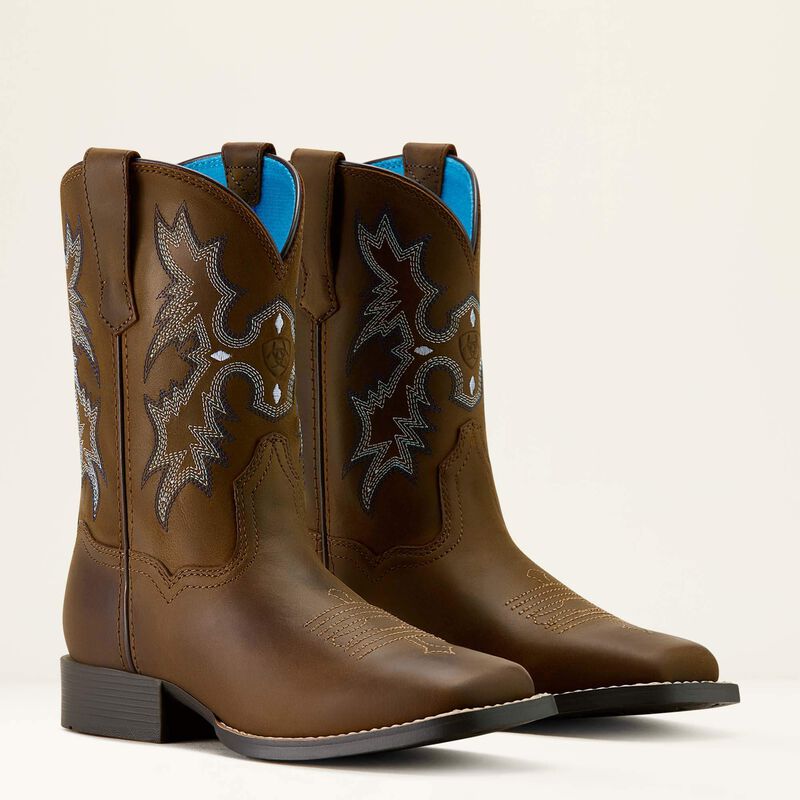 ARIAT Kid's Tombstone Wide Square Toe Western Boot