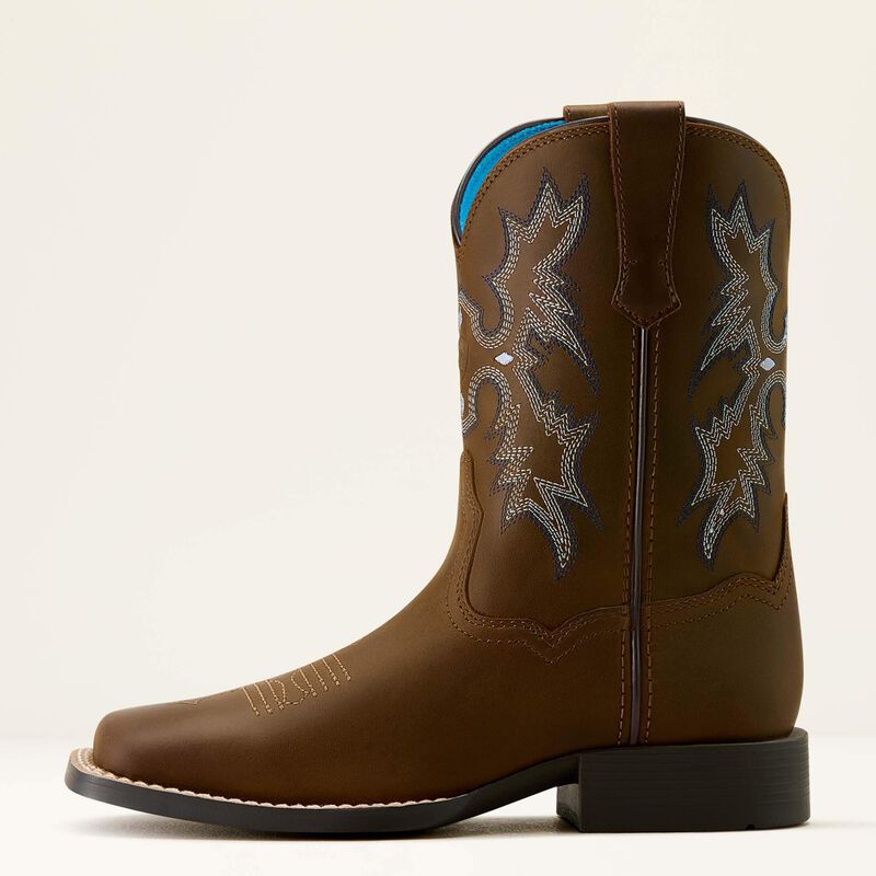 ARIAT Kid's Tombstone Wide Square Toe Western Boot