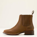 ARIAT Women's Booker Chelsea Wide Square Toe Western Boot, Brown