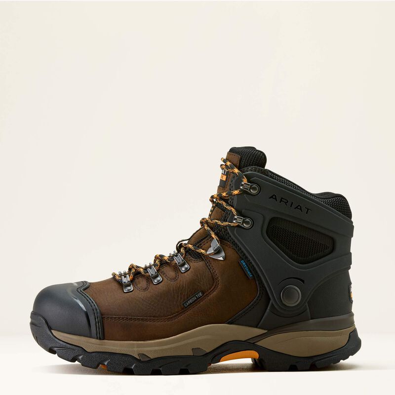 ARIAT Men's Endeavor 6'' H20 Carbon Toe Work Boot, Brown