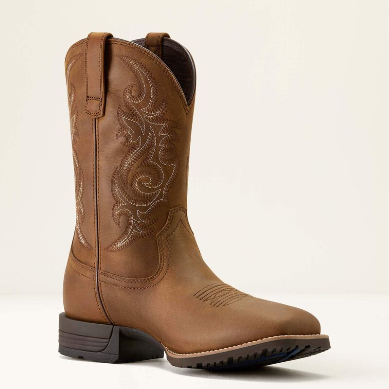 ARIAT Men's Hybrid Ranchway WP Wide Square Toe Western Boot 10064047