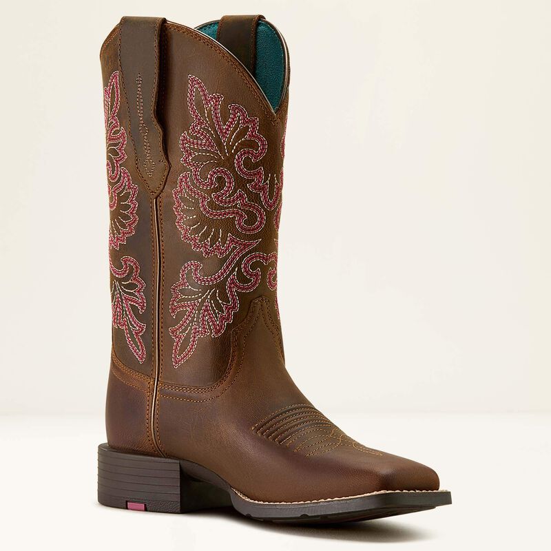 ARIAT Women's Round Up StretchFit Wide Square Toe Western Boot