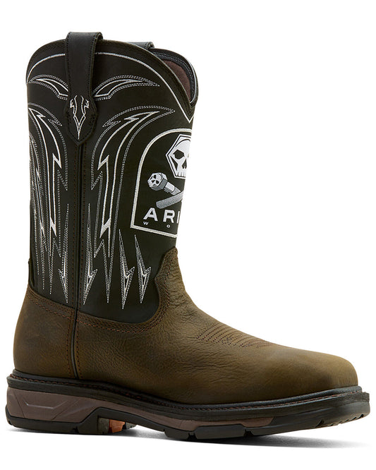 ARIAT Men's Workhog XT Bolt  Skull Waterproof Carbon Toe Work Boot