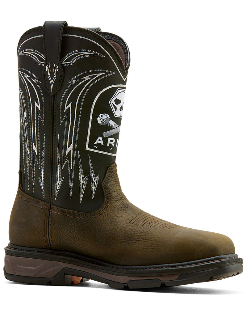 ARIAT Men's Workhog XT Bolt  Skull Waterproof Work Boot