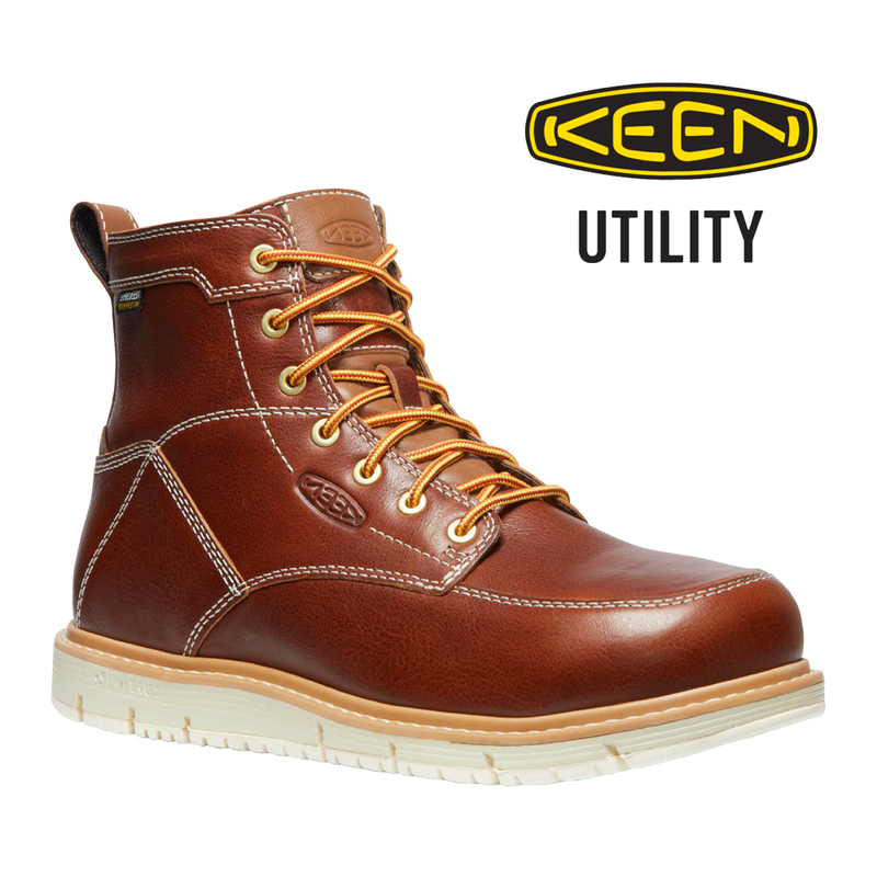 KEEN Men s San Jose 6 Inch Waterproof Aluminum Toe Work Boots