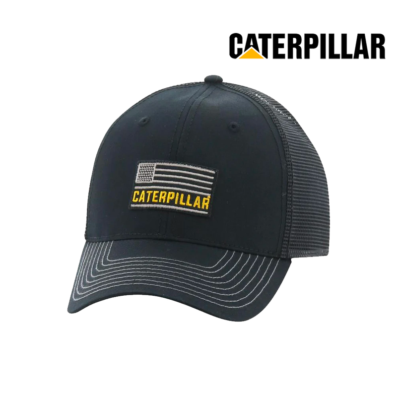 CATERPILLAR Men's Stripes Patch Trucker CAP 1120247