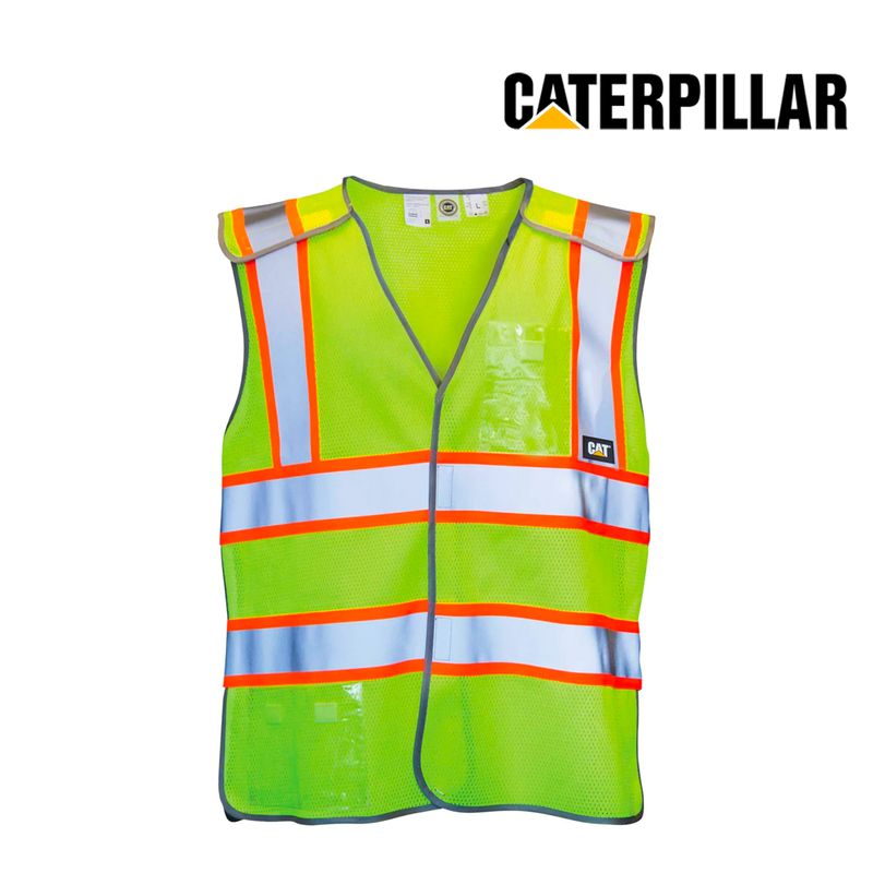 CATERPILLAR Men's 5 Point Break Away Safety Vest 1322029