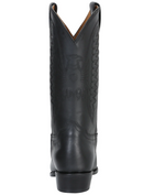 RODEO BRAVO Men's Black Leather Biker Boot