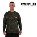CATERPILLAR Men's Trademark Pocket Long Sleeve T-Shirt 1510053, Camo