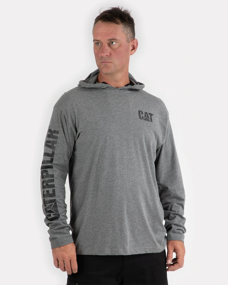 CATERPILLAR Men's UPF Hooded Banner L/S Tee 1510425