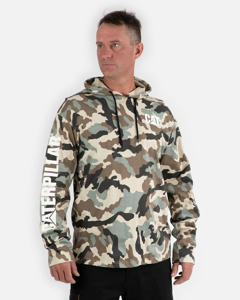 CATERPILLAR Men's UPF Hooded Banner L/S Tee 1510425