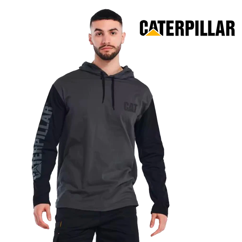 CATERPILLAR Men's UPF Hooded Banner L/S Tee 1510425