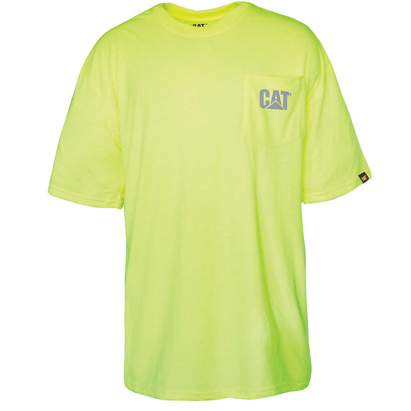 CATERPILLAR Men's Trademark Hi-Vis Pocket T-Shirt 1510499