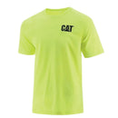 CATERPILLAR Camiseta para hombre con logotipo de gato, color amarillo de alta visibilidad 1510573