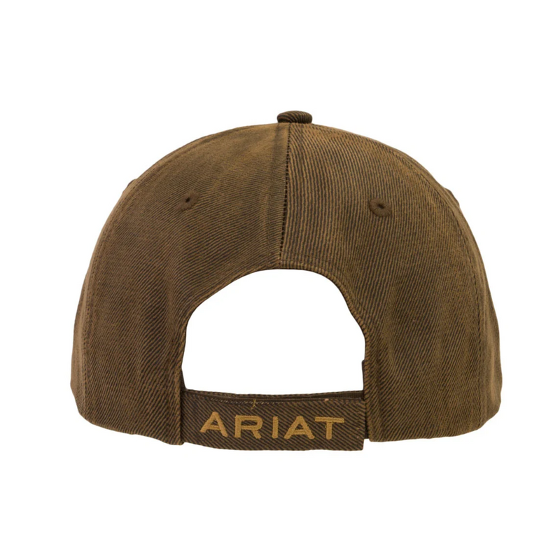 ARIAT Shield Logo Oilskin Cap ,Brown
