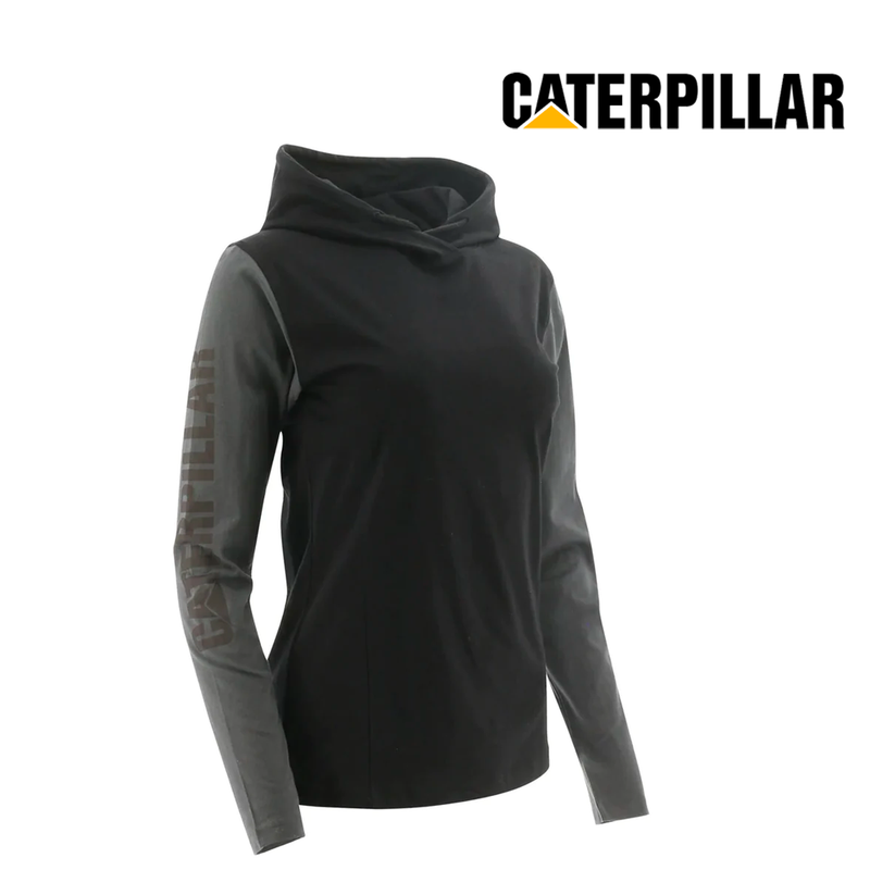 CATERPILLAR Women's UPF Hooded Banner L/S 1630012