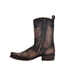 CUADRA Men's Engraved Genuine Bovine Leather Casual Boot CU737