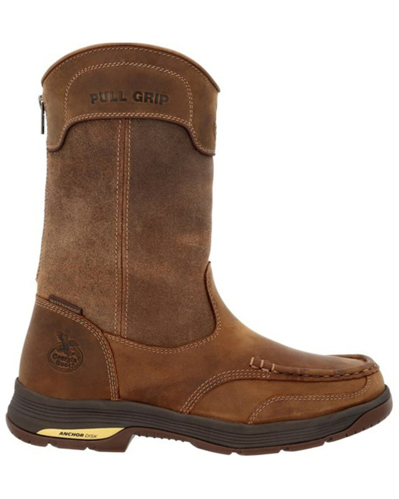 GEORGIA BOOT Men's Athens 11 Inch Alloy Toe Waterproof Work Boot, Brown