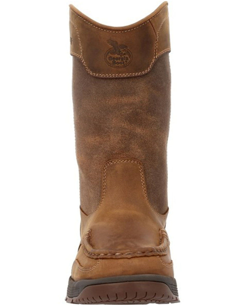 GEORGIA BOOT Men's Athens 11 Inch Alloy Toe Waterproof Work Boot, Brown