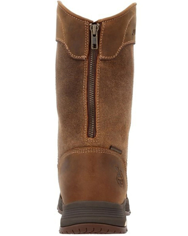 GEORGIA BOOT Men's Athens 11 Inch Alloy Toe Waterproof Work Boot, Brown