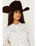 ARIAT Girl's Steer Garden Snap Shirt 10048595