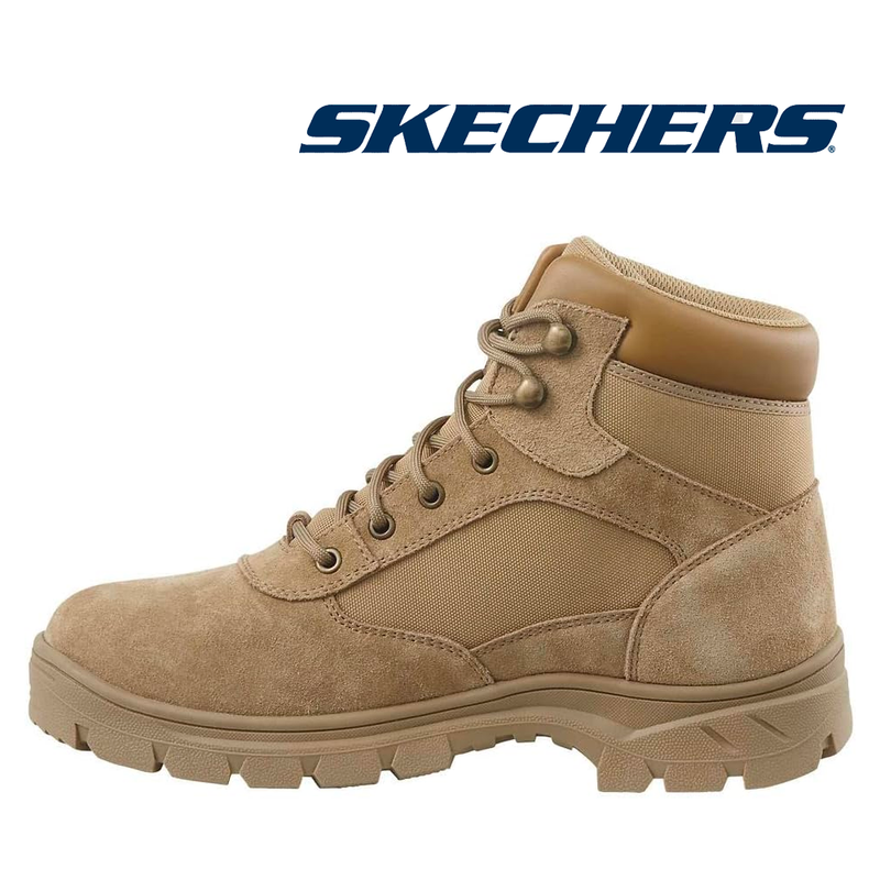 SKECHERS Men's Work Relaxed Fit: Wascana-Millit 6 Inch Shaft Height Waterproof 200056W