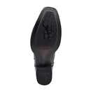 CUADRA Men's 8 Inch Python Exotic Embroidery & Laser Woven Narrow Square Toe Western Boot CU849