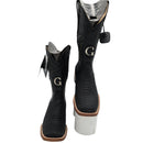 EL GENERAL Men's Genuine Leather Phyton Square Toe Rodeo Western Boots PI013