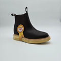 ESTABLO - Bota de trabajo Chelsea con punta redonda y suave para hombre 321