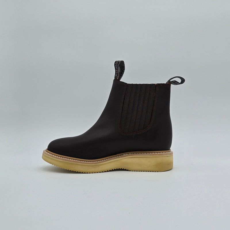 ESTABLO - Bota de trabajo Chelsea con punta redonda y suave para hombre 321