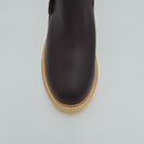 ESTABLO Men's Chelsea Round Soft Toe Work Boot, Shedron