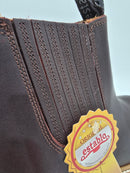 ESTABLO Men's Chelsea Round Soft Toe Work Boot, Shedron