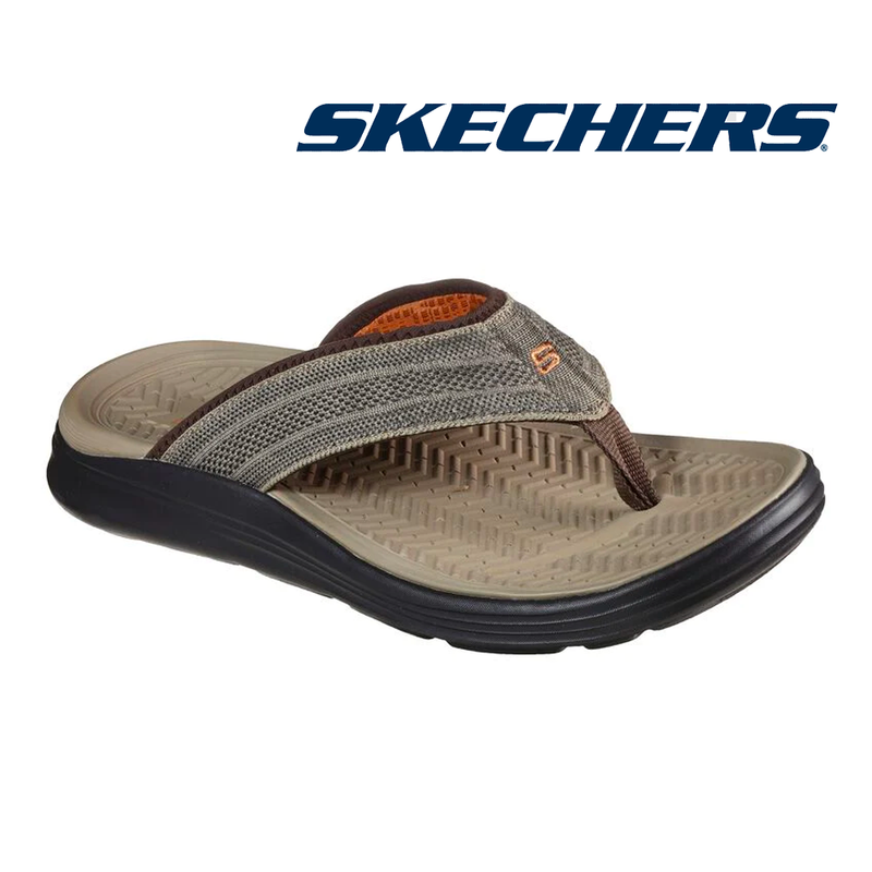 Skechers relaxed fit flip flops mens clearance